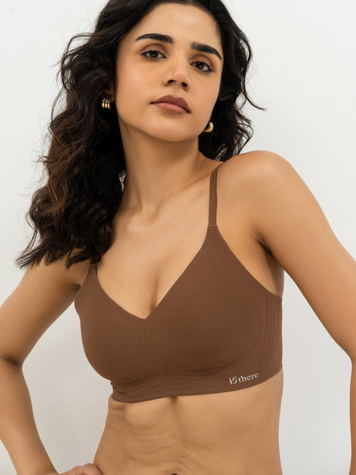Non-Padded Support Seamless Bra