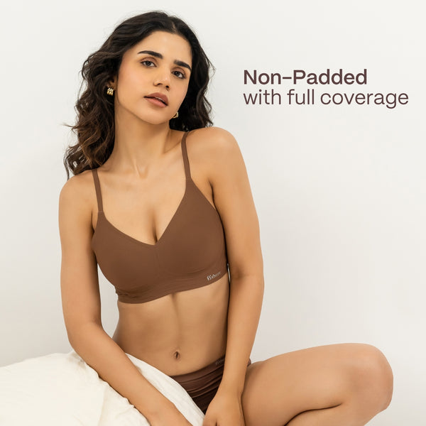 Non-Padded Support Seamless Bra