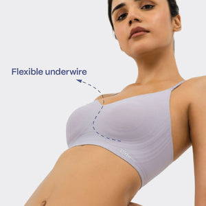 Non-Padded Support Seamless Bra