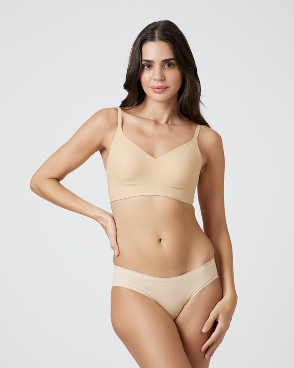 Non-Padded Support Seamless Bra