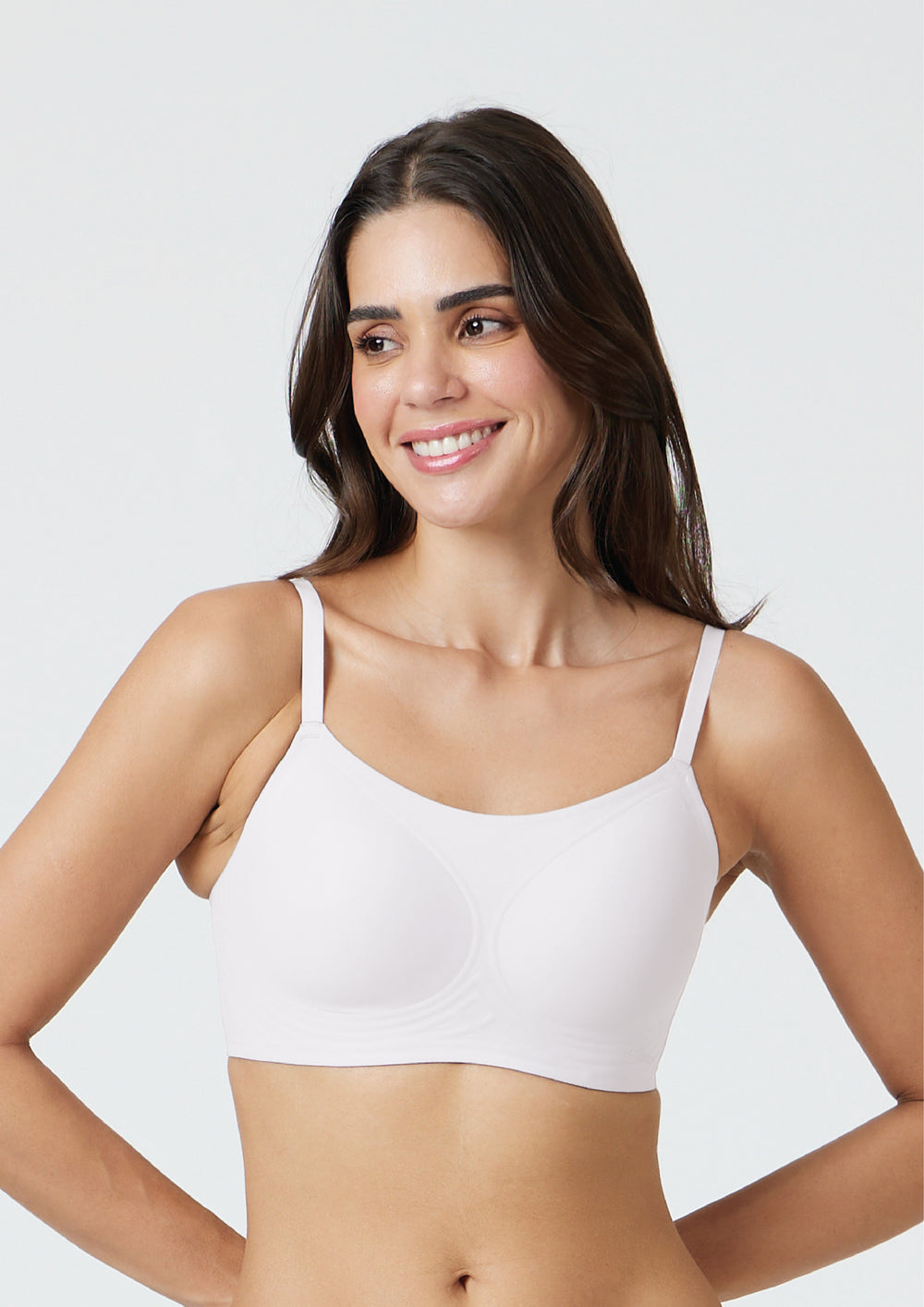 Pure White Scoop Bra