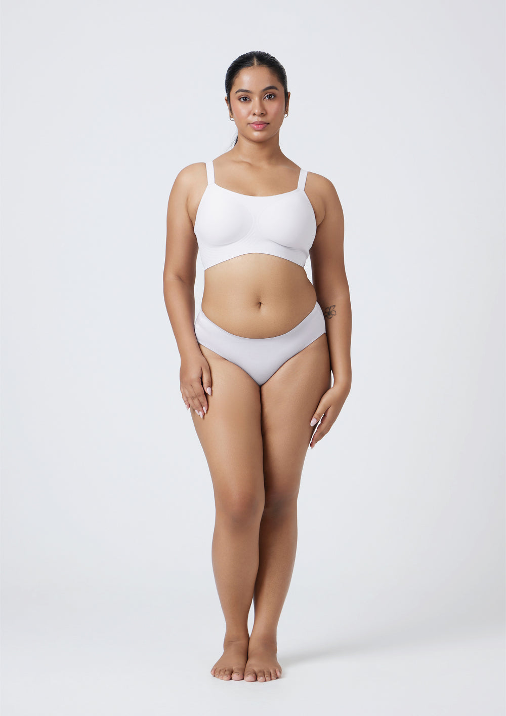 Pure White Scoop Bra
